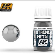Xtreme Metal Polished Aluminum Metallic Paint 30ml Bottle #AKI481