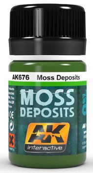 AK Interactive  NoScale Moss Deposit Enamel Paint 35ml Bottle AKI676