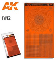  AK Interactive  NoScale Easy Cutting Type 2 Board (4.5" x 8.5") AKI8057