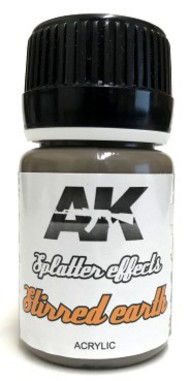  AK Interactive  NoScale Splatter Effects Stirred Earth Acrylic 35ml Bottle AKI8085