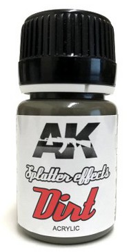  AK Interactive  NoScale Splatter Effects Dirt Acrylic 35ml Bottle AKI8086