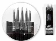  AK Interactive  NoScale Medium Tip Small Size Silicone Brushes (5) AKI9085