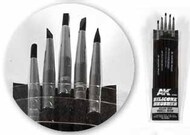  AK Interactive  NoScale Hard Tip Small Size Silicone Brushes (5) AKI9087
