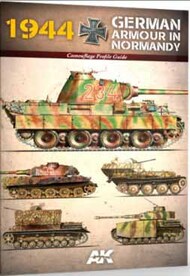 1944 German Armour in Normandy Camouflage Profile Guide Book #AKI916