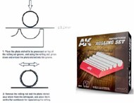  AK Interactive  NoScale Photo-Etched Rolling Set Tool (Aluminum Base w/6 Stainless Steel Rods) AKI9163