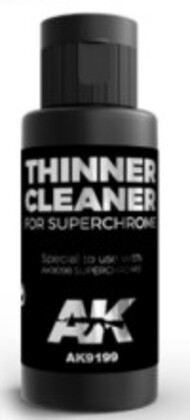  AK Interactive  NoScale Super Chrome Thinner/Cleaner 60ml Bottle AKI9199