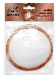 Copper Wire 0.60mm X 5 Meters Original Color #AKI9306