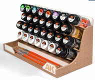  AK Interactive  NoScale Modular Paint Organizer Stand for 35ml (Holds 30 Bottles & Brushes) AKIORG35