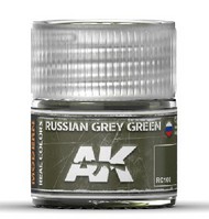  AK Interactive  NoScale Real Colors: Russian Grey Green Acrylic Lacquer Paint 10ml Bottle AKIRC100