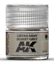  AK Interactive  NoScale Real Colors: Libyan Army Desert Grey Acrylic Lacquer Paint 10ml Bottle AKIRC103