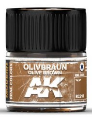  AK Interactive  NoScale Real Colors: Olive Brown RAL8008 Acrylic Lacquer Paint 10ml Bottle AKIRC218
