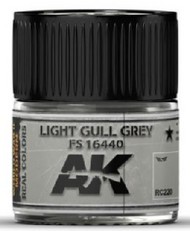  AK Interactive  NoScale Real Colors: Light Gull Grey FS16440 Acrylic Lacquer Paint 10ml Bottle AKIRC220