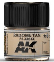  AK Interactive  NoScale Real Colors: Radome Tan FS33613 Acrylic Lacquer Paint 10ml Bottle AKIRC227