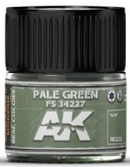  AK Interactive  NoScale Real Colors: Pale Green FS34227 Acrylic Lacquer Paint 10ml Bottle AKIRC232