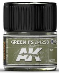  AK Interactive  NoScale Real Colors: Green FS34258 Acrylic Lacquer Paint 10ml Bottle AKIRC233