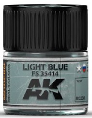  AK Interactive  NoScale Real Colors: Light Blue FS35414 Acrylic Lacquer Paint 10ml Bottle AKIRC238
