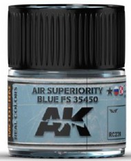 Real Colors: Air Superiority Blue FS35450 Acrylic Lacquer Paint 10ml Bottle #AKIRC239