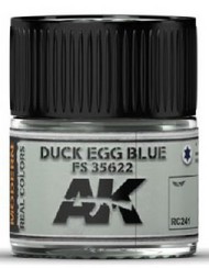  AK Interactive  NoScale Real Colors: Duck Egg Blue FS35622 Acrylic Lacquer Paint 10ml Bottle AKIRC241