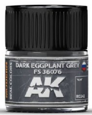 Real Colors: Dark Eggplant Grey FS36076 Acrylic Lacquer Paint 10ml Bottle #AKIRC242