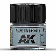  AK Interactive  NoScale Real Colors: RLM78 (1941) Acrylic Lacquer Paint 10ml Bottle AKIRC280