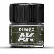  AK Interactive  NoScale Real Colors: RLM80 Acrylic Lacquer Paint 10ml Bottle AKIRC284