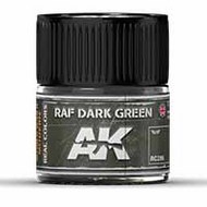 Real Colors: RAF Dark Green Acrylic Lacquer Paint 10ml Bottle #AKIRC286