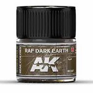  AK Interactive  NoScale Real Colors: RAF Dark Earth Acrylic Lacquer Paint 10ml Bottle AKIRC287