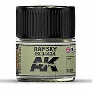  AK Interactive  NoScale Real Colors: RAF Sky/FS34424 Acrylic Lacquer Paint 10ml Bottle AKIRC290