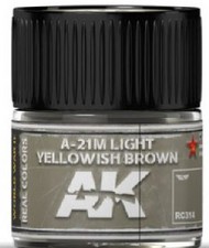  AK Interactive  NoScale Real Colors: A2M Light Yellowish Brown Acrylic Lacquer Paint 10ml Bottle AKIRC314