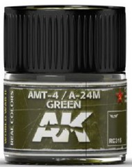  AK Interactive  NoScale Real Colors: AMT4/A24M Green Acrylic Lacquer Paint 10ml Bottle AKIRC315