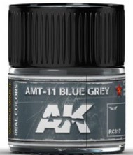 AK Interactive  NoScale Real Colors: AMT11 Blue Grey Acrylic Lacquer Paint 10ml Bottle AKIRC317