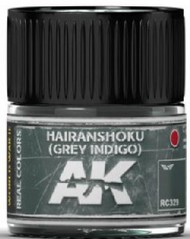  AK Interactive  NoScale Real Colors: Hairyokushoku (Grey Indigo) Acrylic Lacquer Paint 10ml Bottle AKIRC329