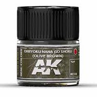  AK Interactive  NoScale Real Colors: Ohryuko Nana Go Shoku (Olive Brown) Acrylic Lacquer Paint 10ml Bottle AKIRC330