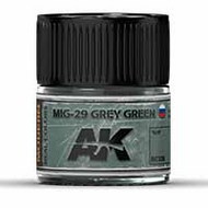  AK Interactive  NoScale Real Colors: MiG-29 Grey Green Acrylic Lacquer Paint 10ml Bottle AKIRC338