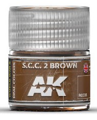  AK Interactive  NoScale Real Colors: SCC 2 Brown Acrylic Lacquer Paint 10ml Bottle AKIRC35