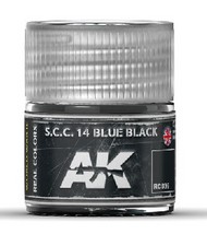  AK Interactive  NoScale Real Colors: SCC 14 Blue Black Acrylic Lacquer Paint 10ml Bottle AKIRC36