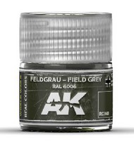  AK Interactive  NoScale Real Colors: Field Grey RAL6006 Acrylic Lacquer Paint 10ml Bottle AKIRC48