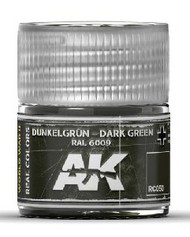  AK Interactive  NoScale Real Colors: Dark Green RAL6009 Acrylic Lacquer Paint 10ml Bottle AKIRC50