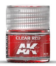  AK Interactive  NoScale Real Colors: Clear Red Acrylic Lacquer Paint 10ml Bottle AKIRC503