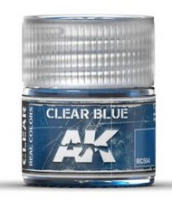  AK Interactive  NoScale Real Colors: Clear Blue Acrylic Lacquer Paint 10ml Bottle AKIRC504