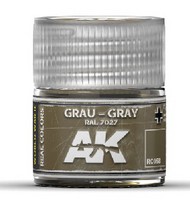  AK Interactive  NoScale Real Colors: Grey RAL7027 Acrylic Lacquer Paint 10ml Bottle AKIRC58