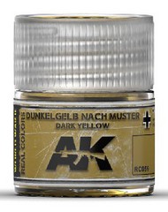  AK Interactive  NoScale Real Colors: Muster Dark Yellow Acrylic Lacquer Paint 10ml Bottle AKIRC59
