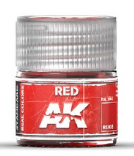  AK Interactive  NoScale Real Colors: Red Acrylic Lacquer Paint 10ml Bottle AKIRC6