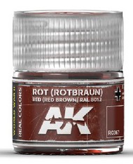  AK Interactive  NoScale Real Colors: Red Brown RAL8012 Acrylic Lacquer Paint 10ml Bottle AKIRC67