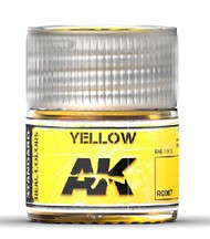  AK Interactive  NoScale Real Colors: Yellow Acrylic Lacquer Paint 10ml Bottle AKIRC7