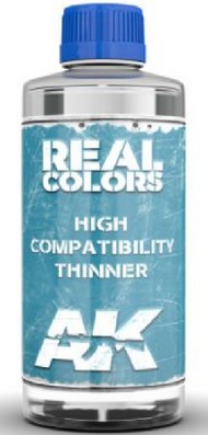  AK Interactive  NoScale Real Colors: High Compatibility Thinner 400ml Bottle AKIRC702