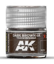 Real Colors: Dark Brown 6K Acrylic Lacquer Paint 10ml Bottle #AKIRC74