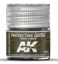  AK Interactive  NoScale Real Colors: Protective Green 1920s-1930s Acrylic Lacquer Paint 10ml Bottle AKIRC76