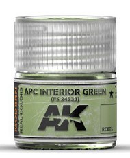  AK Interactive  NoScale Real Colors: APC Interior Green FS24533 Acrylic Lacquer Paint 10ml Bottle AKIRC78