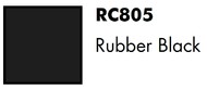 Real Colors Standard: Rubber Black Lacquer Based Paint 17ml Bottle #AKIRC805